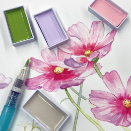 Gansai Tambi Aquarel 100-set in de groep Kunstenaarsmateriaal / Kunstenaarsverf / Aquarelverf / Aquarelverf in napje bij Voorcrea (129541)