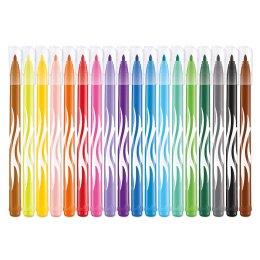 Colorpeps Viltstiften Jungle 18-pack in de groep Kids / Kinderpotloden en -stiften / Viltstiften voor kinderen bij Voorcrea (129632)