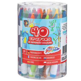 Krijtjes 40-set in de groep Kids / Kinderpotloden en -stiften / Kinderkrijtjes bij Voorcrea (129933)
