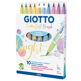 Turbo Soft Brush Pen Pastel 10-set in de groep Kids / Kinderpotloden en -stiften / Viltstiften voor kinderen bij Voorcrea (129957)