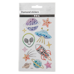 Diamond Stickers Ruimte 1 vel in de groep Kids / Leuk en leerzaam / Stickers bij Voorcrea (130008)