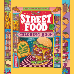 Street Food Coloring Book in de groep Creëren & Hobby / Boeken / Kleurboeken voor volwassenen bij Voorcrea (130062)