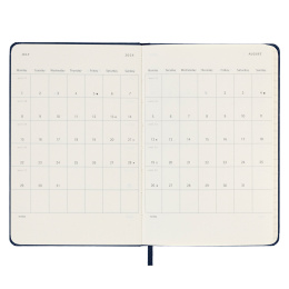 12M Daily Kalender Hardcover Pocket Sapphire Blue in de groep Papier & Blokken / Kalenders en agenda's / 12 maanden agenda's bij Voorcrea (130157)
