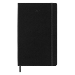 12M Weekly Notebook Hardcover Large Black in de groep Papier & Blokken / Kalenders en agenda's / 12 maanden agenda's bij Voorcrea (130170)