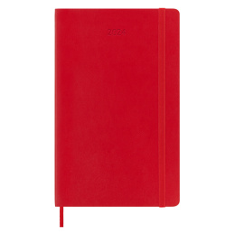 12M Daily Kalender Softcover Large Red in de groep Papier & Blokken / Kalenders en agenda's / 12 maanden agenda's bij Voorcrea (130188)