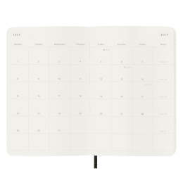 12M Monthly Kalender Softcover Pocket Black in de groep Papier & Blokken / Kalenders en agenda's / 12 maanden agenda's bij Voorcrea (130190)