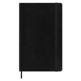 12M Weekly Notebook Horizontal Softcover Large Black in de groep Papier & Blokken / Kalenders en agenda's / 12 maanden agenda's bij Voorcrea (130203)