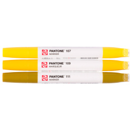 Marker 3-set Yellow in de groep Pennen / Kunstenaarspotloden en -stiften / Illustratiemarkers bij Voorcrea (130478)