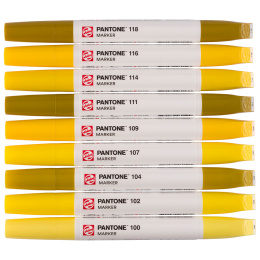 Marker 9-set Yellow in de groep Pennen / Kunstenaarspotloden en -stiften / Illustratiemarkers bij Voorcrea (130483)