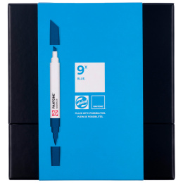 Marker 9-set Blue in de groep Pennen / Kunstenaarspotloden en -stiften / Illustratiemarkers bij Voorcrea (130485)