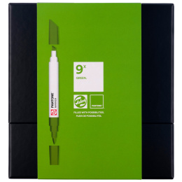Marker 9-set Green in de groep Pennen / Kunstenaarspotloden en -stiften / Illustratiemarkers bij Voorcrea (130487)