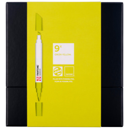 Marker 9-set Green Yellow in de groep Pennen / Kunstenaarspotloden en -stiften / Illustratiemarkers bij Voorcrea (130488)