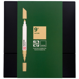 Marker 9-set Nature in de groep Pennen / Kunstenaarspotloden en -stiften / Illustratiemarkers bij Voorcrea (130496)