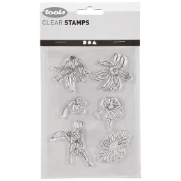 Clear Stamps Bloemen in de groep Creëren & Hobby / Hobbytoebehoren / Stempels bij Voorcrea (130561)