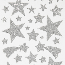 Stickers Zilveren sterren 2 vel in de groep Kids / Leuk en leerzaam / Stickers bij Voorcrea (130587)