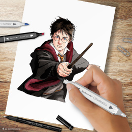 Art Kit 24-set Harry Potter in de groep Pennen / Kunstenaarspotloden en -stiften / Illustratiemarkers bij Voorcrea (130635)