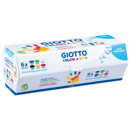 Dita Vingerverf 6x100 ml in de groep Kids / Knutselspullen en verf voor kinderen / Verf voor kinderen / Vingerverf bij Voorcrea (130662)