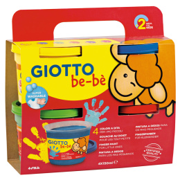 Be-bè Vingerverf 4x150 ml in de groep Kids / Knutselspullen en verf voor kinderen / Verf voor kinderen / Vingerverf bij Voorcrea (130663)