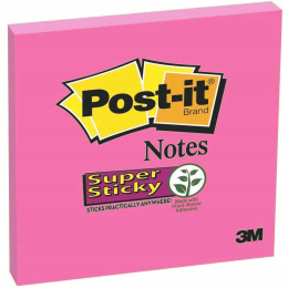 Post-it Super Sticky 76x76 Fuchsia in de groep Papier & Blokken / Schrijven en noteren / Post-it en notitieblokjes bij Voorcrea (130680)