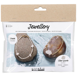 Mini DIY-kit Sieraden Bergkristal in de groep Kids / Leuk en leerzaam / Sieraden en parels / DIY-pakket bij Voorcrea (130692)