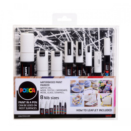 White 8-set in de groep Pennen / Kunstenaarspotloden en -stiften / Acrylmarkers bij Voorcrea (130694)