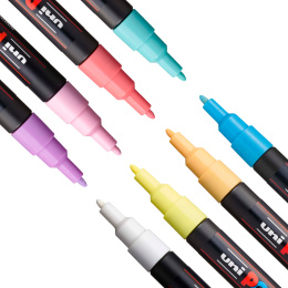 PC-3M Soft Colours 8-set in de groep Pennen / Kunstenaarspotloden en -stiften / Acrylmarkers bij Voorcrea (130698)