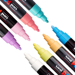 PC-5M Soft Colours 8-set in de groep Pennen / Kunstenaarspotloden en -stiften / Acrylmarkers bij Voorcrea (130699)
