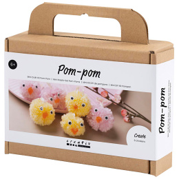 Mini DIY-kit Pompom-kuikens in de groep Creëren & Hobby / Feestdagen en seizoenen / Paasknutselen bij Voorcrea (130809)
