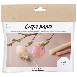Mini DIY-kit Ei in crêpepapier in de groep Creëren & Hobby / Feestdagen en seizoenen / Paasknutselen bij Voorcrea (130813)