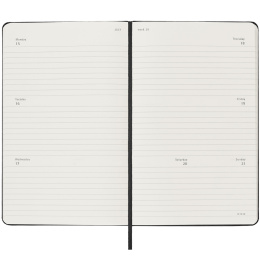 Kalender 18M Weekly Hard Cover Horisontell Pocket Black in de groep Papier & Blokken / Kalenders en agenda's / 18 maanden agenda's bij Voorcrea (130885)