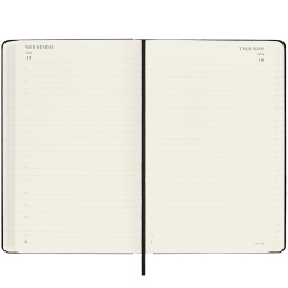 Kalender 18M Daily Soft Cover Large Black in de groep Papier & Blokken / Kalenders en agenda's / 18 maanden agenda's bij Voorcrea (130887)