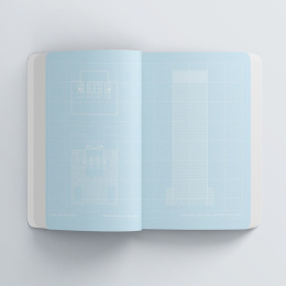 Blueprint Notebook: Architectural Masterpieces in de groep Papier & Blokken / Schrijven en noteren / Notitieboeken bij Voorcrea (131111)