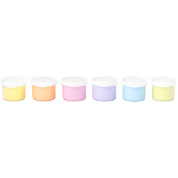 Vingerverf 6x35 ml Pastelkleuren (2 jaar+) in de groep Kids / Knutselspullen en verf voor kinderen / Vingerverf bij Voorcrea (131126)