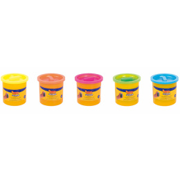 Zachte boetseerklei 5x110g Neon kleuren in de groep Kids / Knutselspullen en verf voor kinderen / Creëren met klei bij Voorcrea (131133)