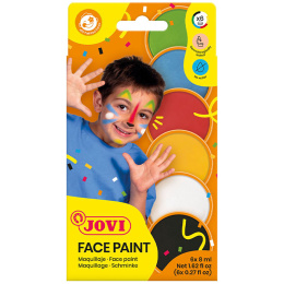 Face colours 6 stuks in de groep Kids / Knutselspullen en verf voor kinderen / Gezichtsverf bij Voorcrea (131271)