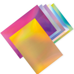 Kleurveranderend papier/karton Magic Rainbow 12 Vellen in de groep Kids / Leuk en leerzaam / Knutselpapier & Tekenblok voor kinderen bij Voorcrea (131533)