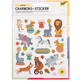 Stickers Circus 2 Vellen in de groep Kids / Leuk en leerzaam / Stickers bij Voorcrea (131545)