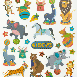 Stickers Circus 2 Vellen in de groep Kids / Leuk en leerzaam / Stickers bij Voorcrea (131545)