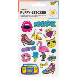 Zachte 3D Stickers Yeah 1 Vel in de groep Kids / Leuk en leerzaam / Stickers bij Voorcrea (131566)