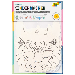 Kinder Maskers Dieren 6-pack in de groep Kids / Feestdagen / seizoen voor kinderen / Kinderfeestjes bij Voorcrea (131574)