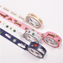 Washi-Tape Falala 4-pack in de groep Creëren & Hobby / Hobbytoebehoren / Washi Tape bij Voorcrea (131589)