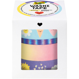 Washi-Tape Zonnig 4-pack in de groep Creëren & Hobby / Hobbytoebehoren / Washi Tape bij Voorcrea (131592)