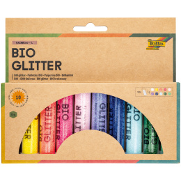 Bio Glitter Mix Regenboog 10-pack in de groep Kids / Leuk en leerzaam / Glitter en pailletten bij Voorcrea (131640)