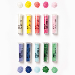 Bio Glitter Mix Regenboog 10-pack in de groep Kids / Leuk en leerzaam / Glitter en pailletten bij Voorcrea (131640)