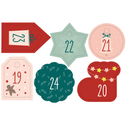 Adventskalender Kit Jute 24-pack in de groep Creëren & Hobby / Creëren / Knutselen en DIY bij Voorcrea (131642)