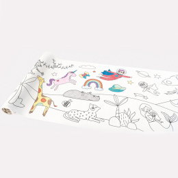 Kleurrol met ontwerp 0,3 x 4 m in de groep Kids / Leuk en leerzaam / Knutselpapier & Tekenblok voor kinderen bij Voorcrea (131655)