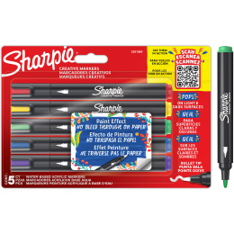 Creative Marker Bullet Tip 5-pack in de groep Pennen / Kunstenaarspotloden en -stiften / Acrylmarkers bij Voorcrea (131697)