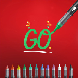 Creative Marker Brush Tip 5-pack in de groep Pennen / Kunstenaarspotloden en -stiften / Acrylmarkers bij Voorcrea (131699)