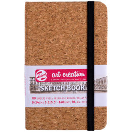 Sketchbook Cork 9x14 cm in de groep Papier & Blokken / Tekenblokken / Schetsboeken bij Voorcrea (131860)
