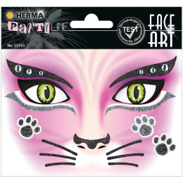 Face Art Stickers Kat in de groep Kids / Leuk en leerzaam / Stickers bij Voorcrea (131902)